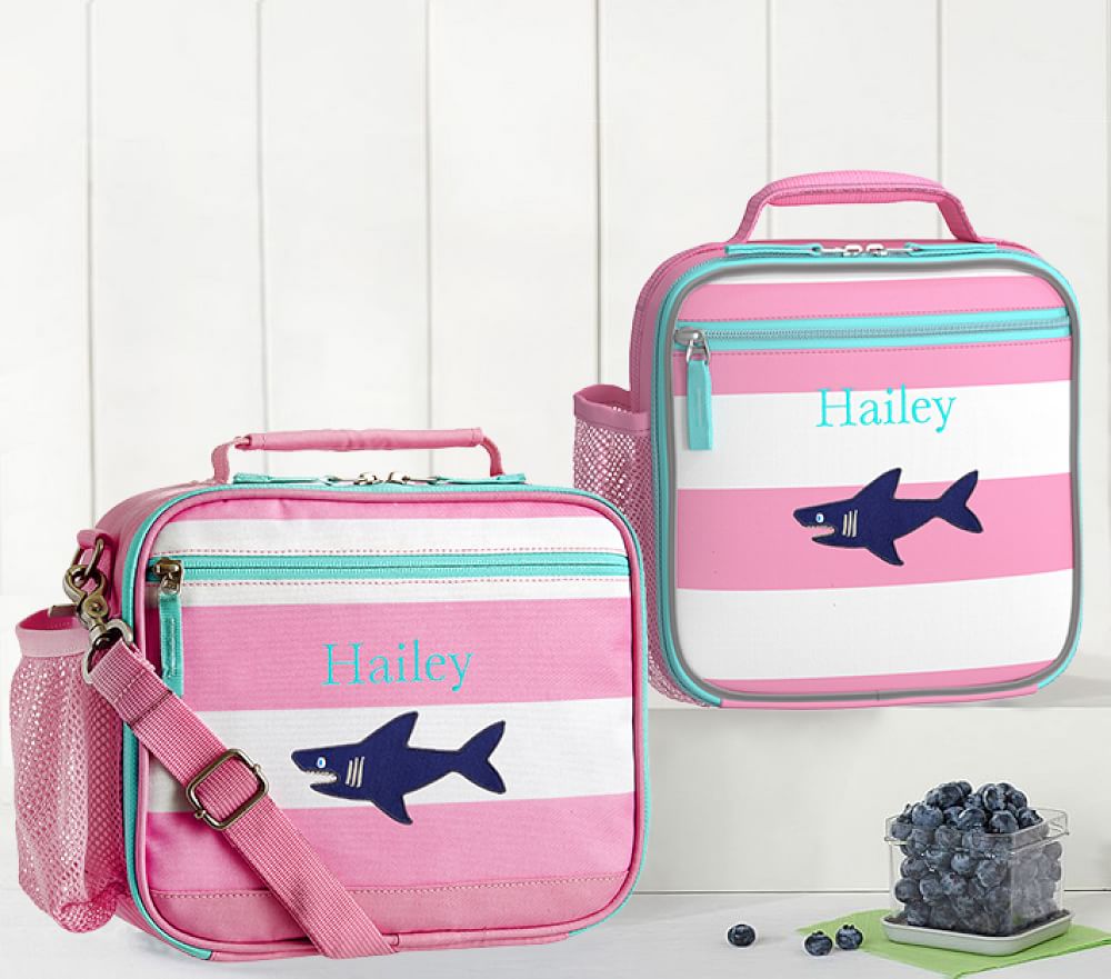 Fairfax Pink/White Stripe Lunch Bag